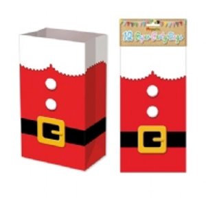 12 Santa Suit Paper Bags