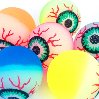 Mini Halloween Neon Eyeball Jet Ball