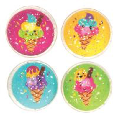 Ice Cream Glittery Bouncy Jet Ball