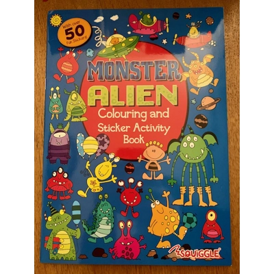 Monster Alien Colouring & Sticker Activity Book