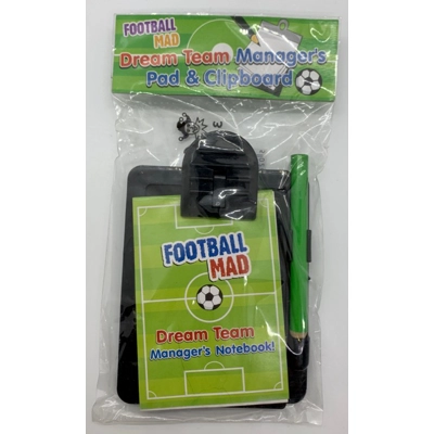 Football Manager Notepad & Clipboard Set