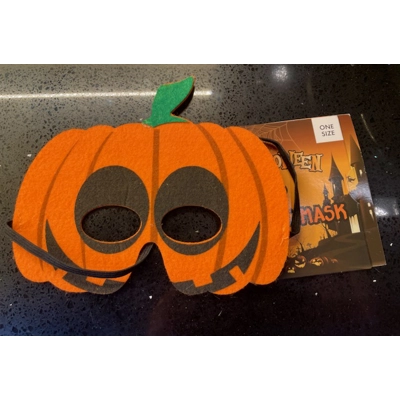 Halloween Pumpkin Felt Mask