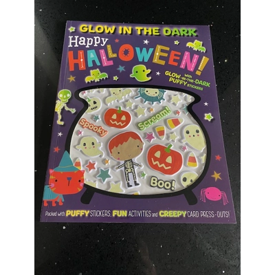 Glow in the dark Happy Halloween! Sticker Activity Book