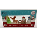 Christmas Erasers Set Boxed