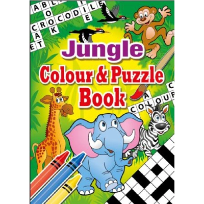 Jungle Colouring & Puzzle Book