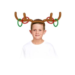 Inflatable Reindeer Antlers Ring Toss Game
