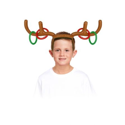 Inflatable Reindeer Antlers Ring Toss Game