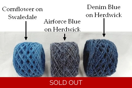 Airforce Blue on Herdwick, 1.. Airforce Blue on Herdwick, 1..