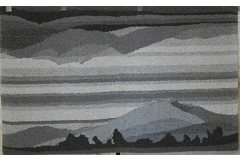 Tufted Herdwick Rug, "Two Views of Blencathra"