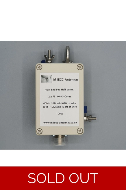 49:1 Transformer for an EFHW 100W