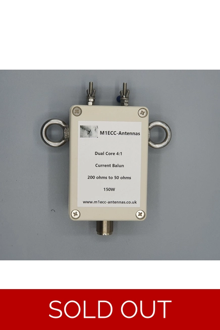 4:1 Dual Core Current Balun 150W