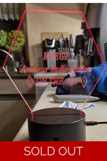 Edge lit LED Callsign d..