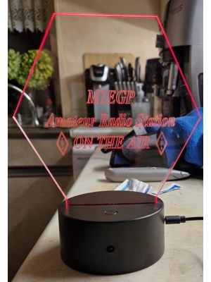 Edge lit LED Callsign d.. Edge lit LED Callsign d..