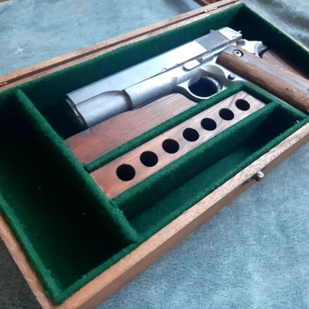 Colt 1911 Glass Lid Display Case