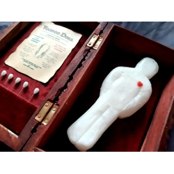 Wax Voodoo Doll in Wooden Case