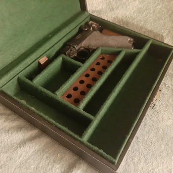 Faux leather case for Luger p08 pistol