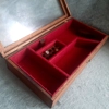 Wooden Glass lid display case for Luger po8 pistol