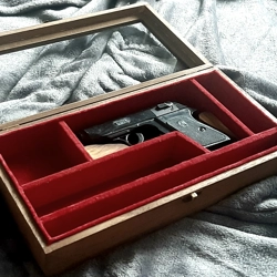 Wooden Walther ppk Display Case