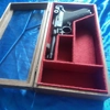 Wooden Glass lid display case for Luger po8 pistol