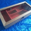 Wooden Glass lid display case for Luger po8 pistol