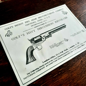 Colt 1851 Navy Case Label
