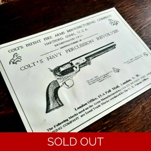 Colt 1851 Navy Case Label