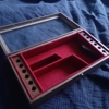 Wooden Glass lid display case for Walther P38 pistol