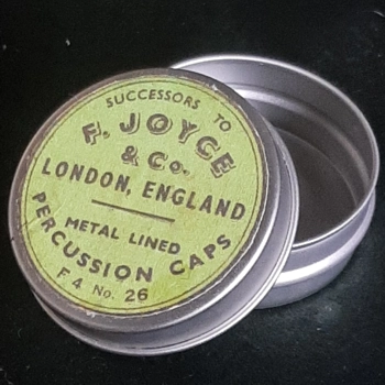 F. Joyce  Percussion cap tin