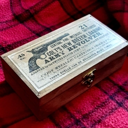 Wooden Colt 45 Saa Ammo Box