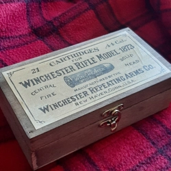 Wooden Winchester. 1873 .44 Ammo Box
