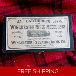 Ebony Style Wooden Winchester. 1873 .44 Ammo Box