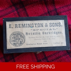 Ebony Style Wooden Remington .44 Ammo Box