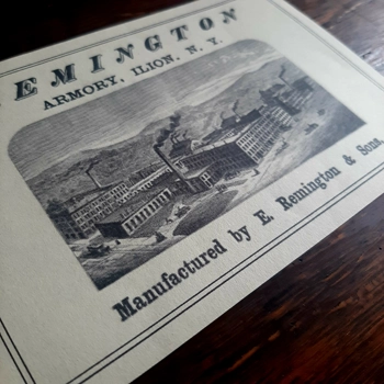 Remington Gun Case Label