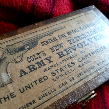 Wooden Colt .44 Saa Ammo Box