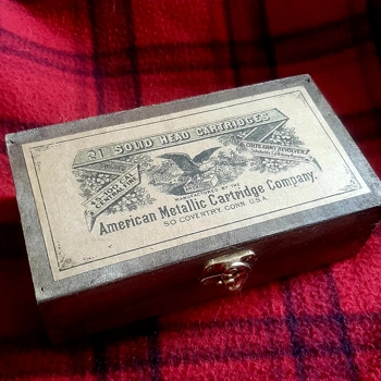 Wooden A.M.C .45 Ammunition Box for Colt SAA