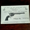 Colt SAA Gun Case Label