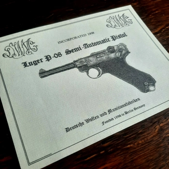 Luger P08 Case Label