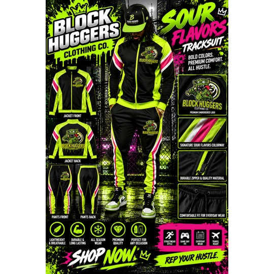 Block Huggers Clothing Spring Collection Men’s Tracksuit