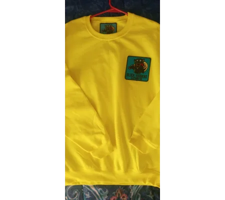 Block Huggers Clothing Blue Chenille Patch Sweatshirt
