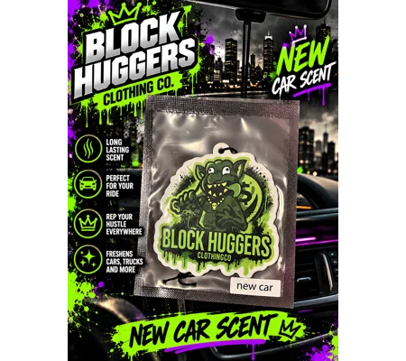 Block Huggers Clothing New Car Scent Air Freshener