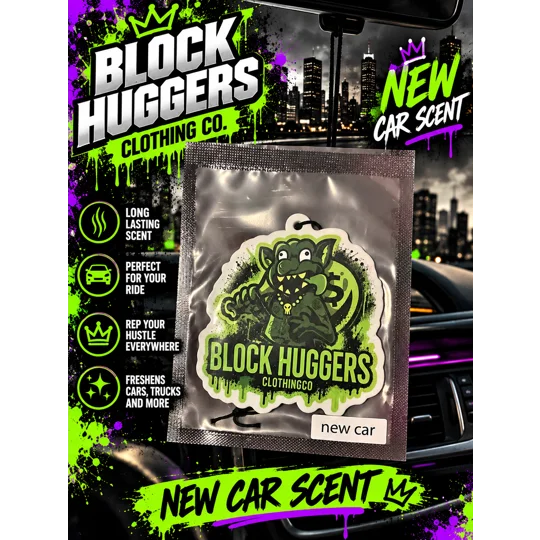 Block Huggers Clothing New Car Scent Air Freshener