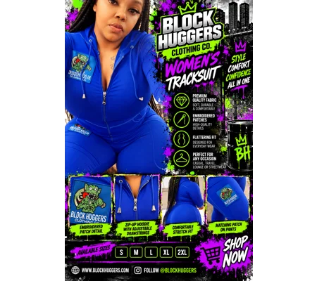 Block Huggers Clothing Female Tracksuit