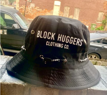Block Huggers Clothing Bucket Hat (Text Only)