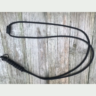 Black Paracord 'Snake Knot' Neck Lanyard