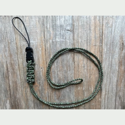 Canadian Digital Camo Paracord 'Bite Alarm Receiver Neck Lanyard'.