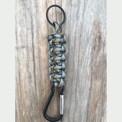 Cobra Paracord 'Cobra Weave' Keychain Keyring Carabiner.