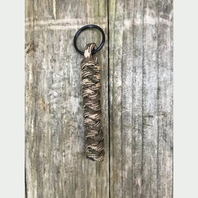 Desert Storm Camo Paracord 'Snake Knot' Keychain Keyring Key Fob