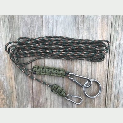 Army Green Camo Paracord Dog Retaining Cord 3 Metre
