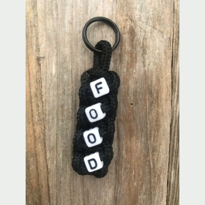 Food Paracord 'Carp Fishing Luggage' Zip Pull