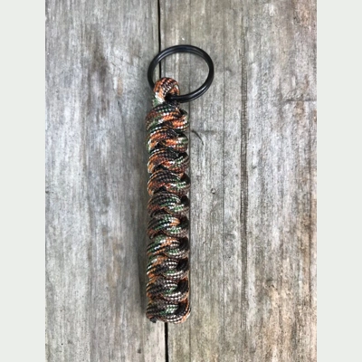 Hidden Camo Paracord 'Snake Knot' Keychain Keyring Key Fob